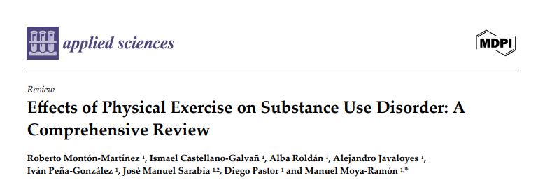 Artículo «Effects of Physical Exercise on Substance Use Disorder: A Comprehensive Review»